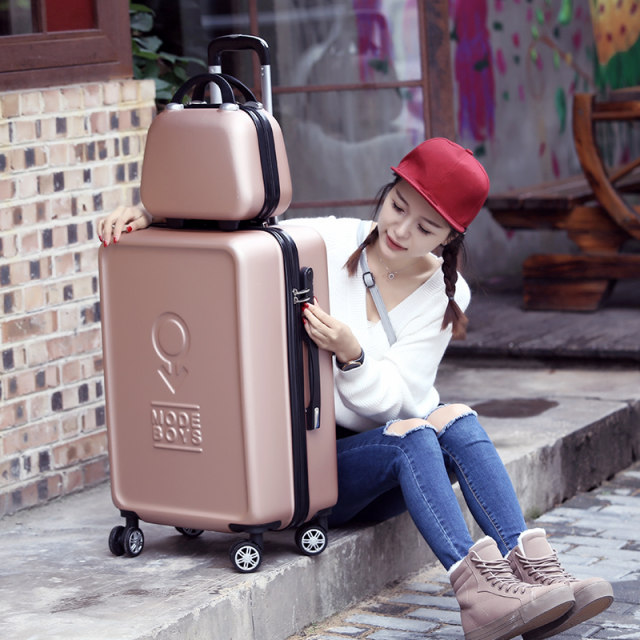 Luggage suitcase for men and women, trolley suitcase for couples, 2426 large size travel suitcase, password suitcase, universal wheel fashion suitcase