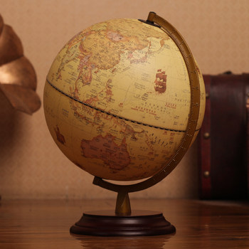 2026 New Model Yellow Globe Ornament, Light Luxury High-End Antique-Style Ar High-Definition 3D Floating Office Study Living Room Decoration, Small Night Light, Large Extra-Large Size, Student-Specific