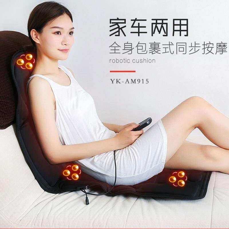 Car With Massage Pillow Instrumental Back Cushion Car Home Dual-use Waist Shoulder neck Cervical Spine Electric Full Body Multifunction