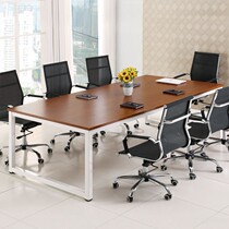 Customized size business negotiation meeting long table simple black company staff long table and chair writing desk calligraphy table