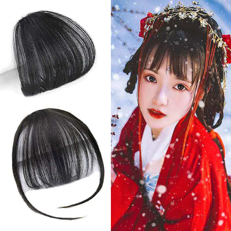 South Korean wig woman mini-liesea light thin air and sea haircut mini-no-scratched realistic wig sheet Qi Liuhai