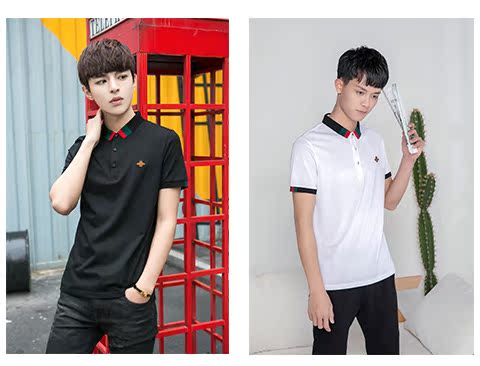 Áo thun ngắn tay cá sấu Cartier 2018 hè mới áo polo trẻ trung nam nửa tay Slim nam thời trang áo polo