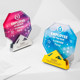Creative Metal Crystal Trophy for Company's Outstanding Team Annual Meeting to Award the Best Employee Team Champion Trophy
