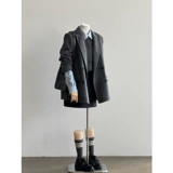 Демисезонное зимнее короткое шерстяное пальто, изысканный стиль, подходит для подростков