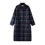 Демисезонное длинное шерстяное пальто, увеличенная толщина, в корейском стиле, подходит для подростков, изысканный стиль