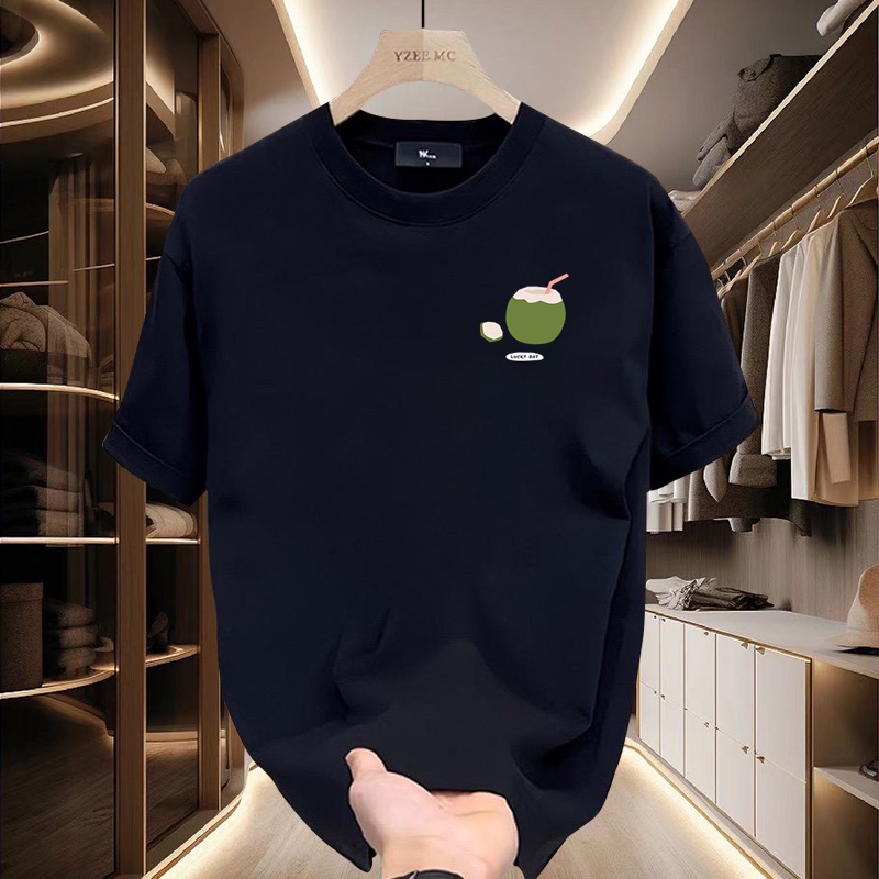 American-Style Heavyweight Pure Cotton Short-Sleeve T-Shirt, Cool and Stylish, Street Style for Men and Women, Printed Summer Trendy Brand Loose Round-Neck Top
