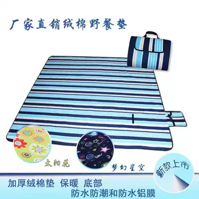 Moisture-proof mat Picnic mat Outdoor foldable portable crawling mat Tent floor mat Suede thickened multi-person waterproof floor mat