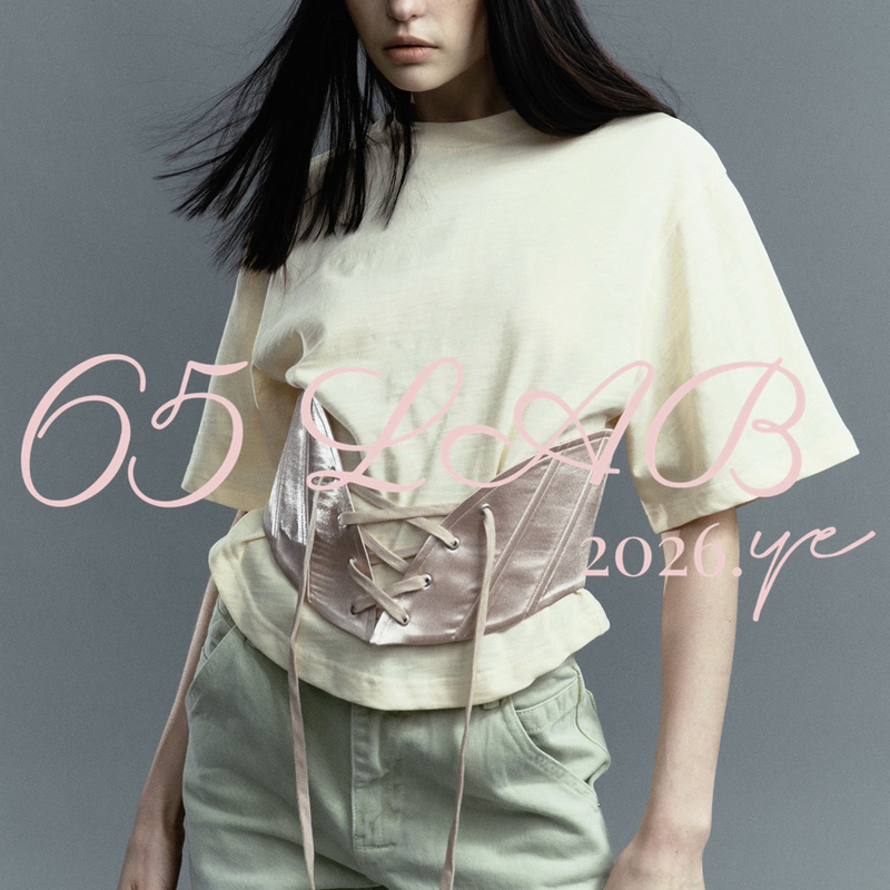 65Lab* "Waistband T-Shirt" Satin Waistband Short Wide T-Shirt Retro Reimagined