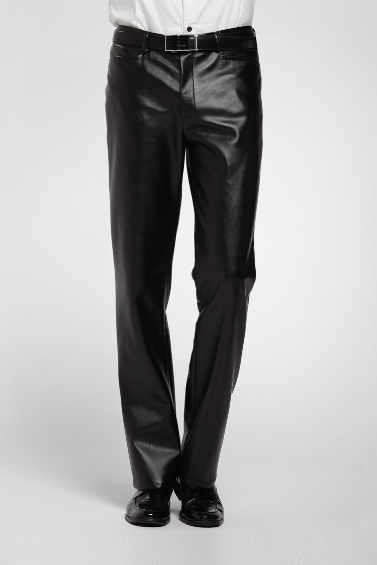 Pantalon cuir homme droit pour hiver - Ref 1478651 Image 24