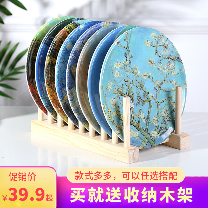 World famous painting heat insulation mat household placematte anti-hot pot mat sand pot mat bowl mat plate mat table dish mat coaster