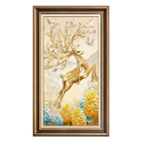 Cross -STITCH EMMODERY 2020 Новая вышиваемая эволюция эволюции лося лоська Fortune Fortune Deer Атмосферный