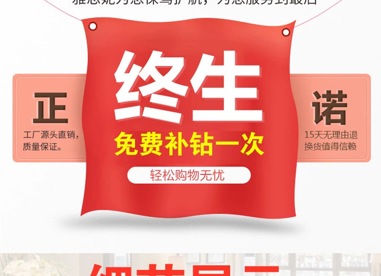 Nhỏ thêu cross stitch 2019 phòng khách mới đầy gạch kim cương hình bồ công anh 5D hiển thị một điểm kim cương dán bức tranh nhẹ - Công cụ & phụ kiện Cross-stitch giá tranh thêu chữ thập chưa thêu