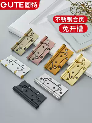 Gute 304 stainless steel female hinge door bearing letter hinge 4 inch thick slotted wooden door hinge