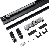 Good ghost door invisible track two-way buffer special hardware accessories push-pull sliding door sliding trackless hanging wheel