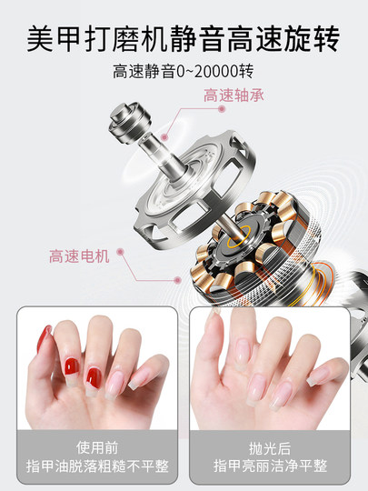 Nail Remover and Polisher, Special Electric Dead Skin Removal Tool Set for Nail Salons, Small Manicure Grinder, Onychomycosis