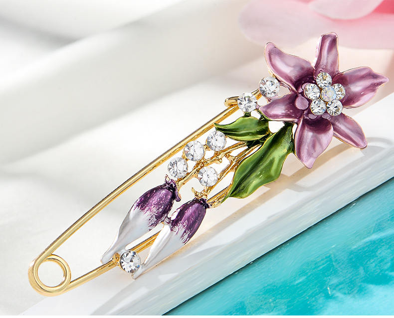Nhật Bản và Hàn Quốc phụ kiện đơn giản không khí hoang dã trâm cài áo len nữ tính áo len lớn pin cố định quần áo trâm cài cài áo cao cấp