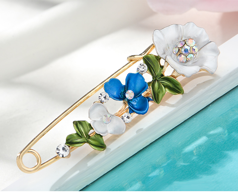 Nhật Bản và Hàn Quốc phụ kiện đơn giản không khí hoang dã trâm cài áo len nữ tính áo len lớn pin cố định quần áo trâm cài cài áo cao cấp