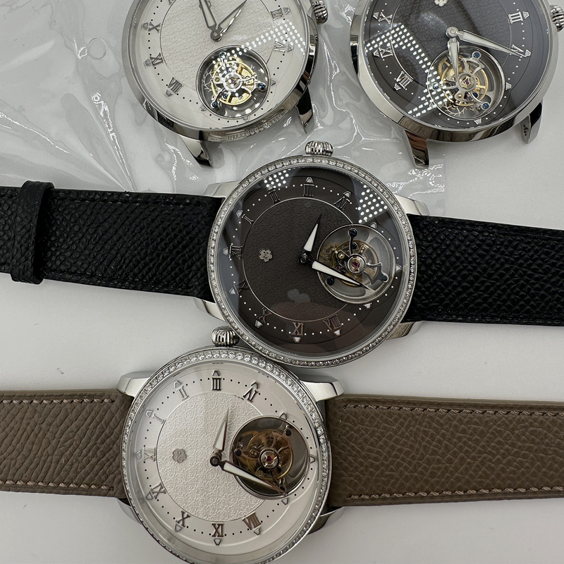 30Th Anniversary Edition Chinese Sakura Flying Tourbillon Diamond-Encrusted Men's Mechanical Dress Watch