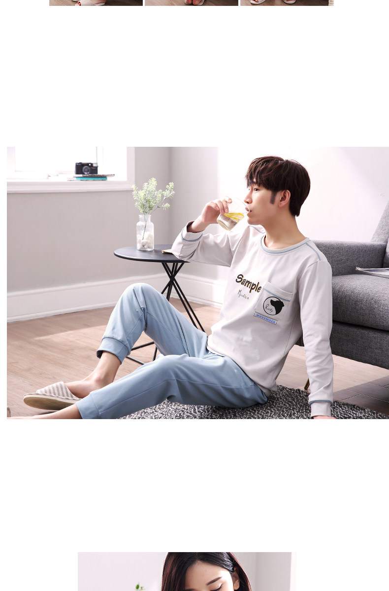 Pyjama mixte en Coton à manches longues - Ref 2988415 Image 38