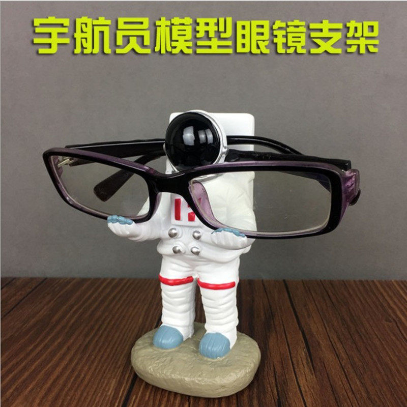 Glasses holder bracket glasses holder astronaut creative astronaut mobile phone holder mobile phone holder gift ornament cute and cute