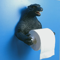 Godzilla Paper Towel Rack Home Wall-mounted Roll Paper Rack Free Of Punch Home Toilet Paper Winder Living Room Roll Paper