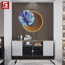 Modern Light Luxury Iron Art Wall Decoration Living Room Bedroom Wall Accessories Metal Wall Pendant Wall-mounted Xuanguan Round Creative Hanging Decoration