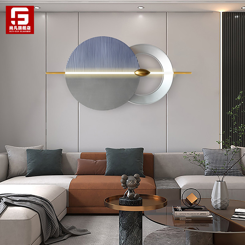 Modern wall light luxury wall decoration iron living room lighting sofa background wall dining room decoration metal three-dimensional pendant