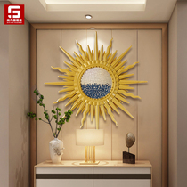 Nordic sunglasses Wrought iron wall hanging Living room wall decoration European wall hanging Dining room entrance wall pendant