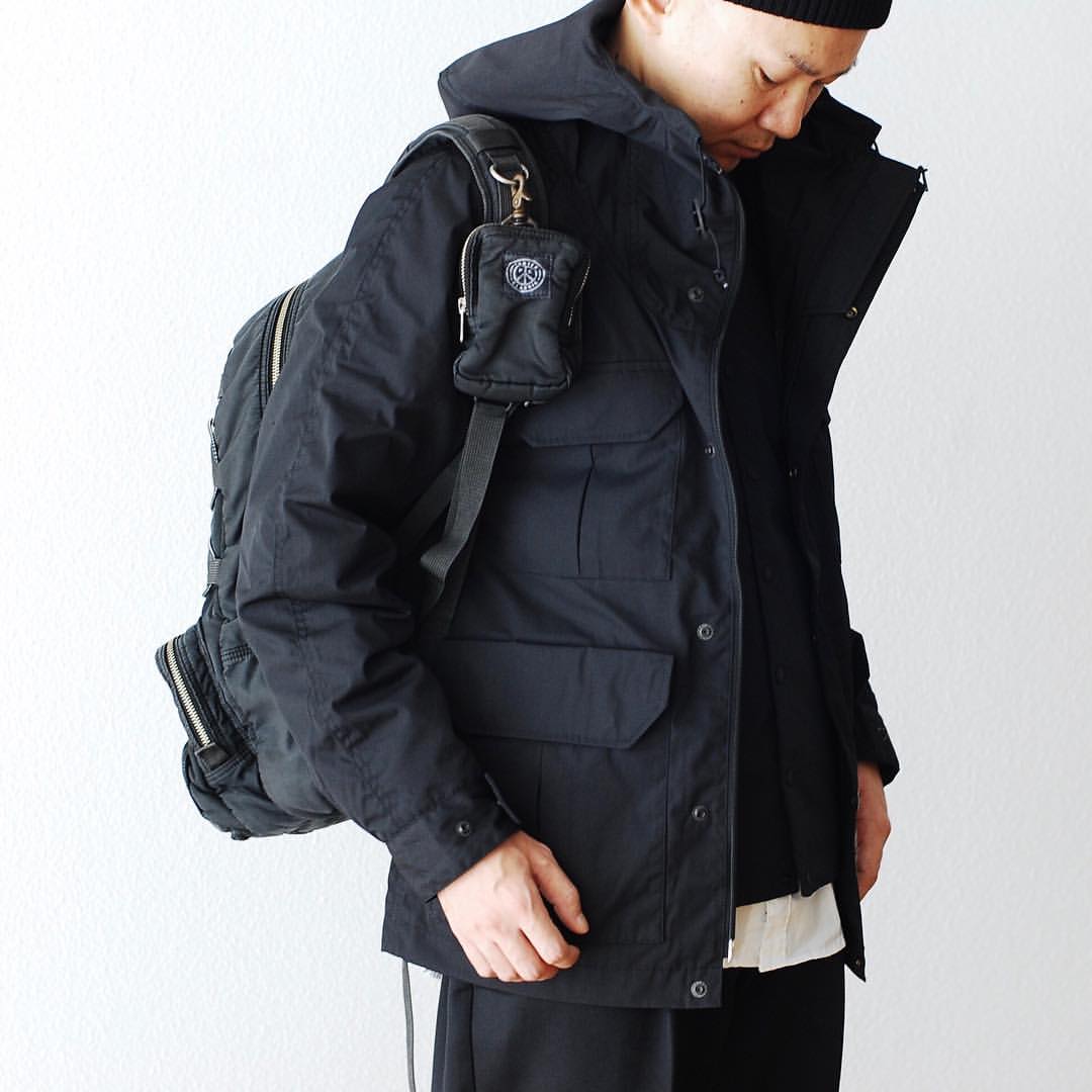 STAPH Laofen 65/35 Mountain Parka màu tím tiêu chuẩn bốn túi áo khoác composite chống thấm - Áo khoác đôi quần sooc nam