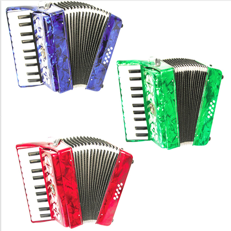 The new St. Jay 8 bass 22 keys children's accordion beginner send backpack and strap birthday gift to harmonica