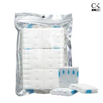 Disposable toilet brush replacement head without dead ends, toilet cleaning artifact water-soluble disposable antibacterial cleaning tablet replacement pack