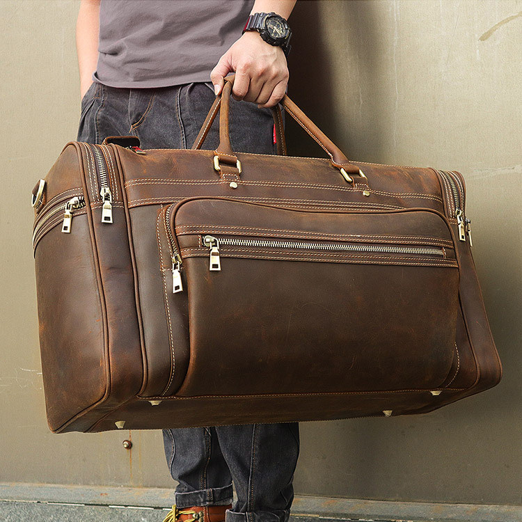 Extra-large capacity short travel package Backpen headskin male bag dermal skin hands pure leather business