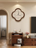 2024 New Retro Clock Wall Clock Living Room Light Luxury Dining Room Decoration Silent Bedroom Punch-Free Creative Wall Clock