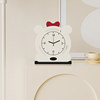 2026 New Cartoon Animal-Shaped Desk Clock, White Bear Clock, High-Value Student Desktop Clock, Table Clock