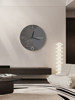 Cream-Style Moon-Themed Living Room Wall Clock 2024 New Creative Wall-Mounted Clock for Home, Dining Room, No-Drill Silent Clock
