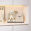 2025 New Violent Bear Living Room Clock, Creative Clock, Wall Clock, Home Desk Clock, Light Luxury High-End Clock