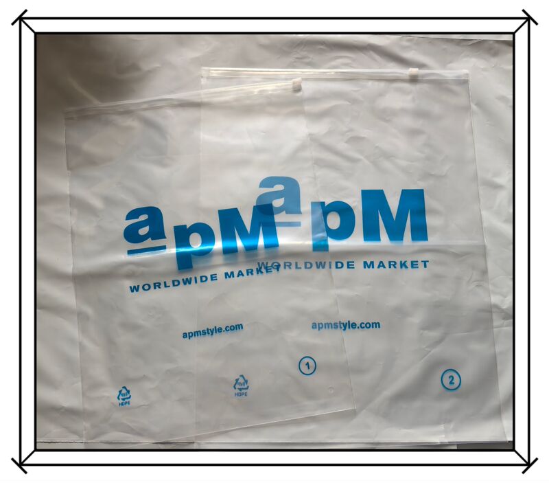 Packaging Bags, Plastic Tote Bags, Gift Bags, Inner Bags, Clothing Bags, Korean Dongdaemun Thick European-Style Zipper Bags, Self-Sealing