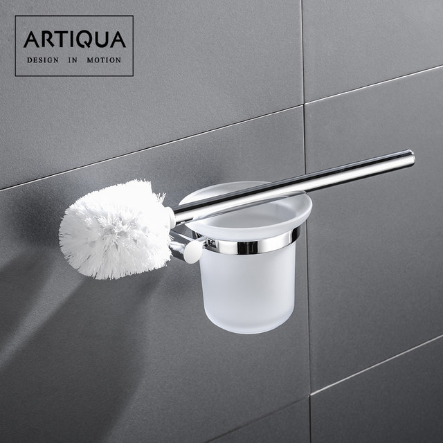 Artiqua All-Copper Toilet Brush Toilet Cup Toilet Cup Holder Square Toilet Brush Holder Toilet Cup Hanger