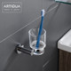 Artiqua All-Copper Glossy Toothbrush Cup Holder Mouthwash Cup Bathroom Hardware Accessories
