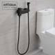 All-Copper Extended Bathtub Faucet Hot and Cold Shower Faucet Mixing Valve Flushing Nozzle Simple Shower Set Black