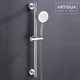 Artiqua Shower Lift Rod 304 Stainless Steel Adjustable Shower Head Bracket Brushed Finish