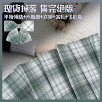Empty chinchilla pill(lime) original genuine jk grid skirt green Japanese college style summer pleated short skirt spot