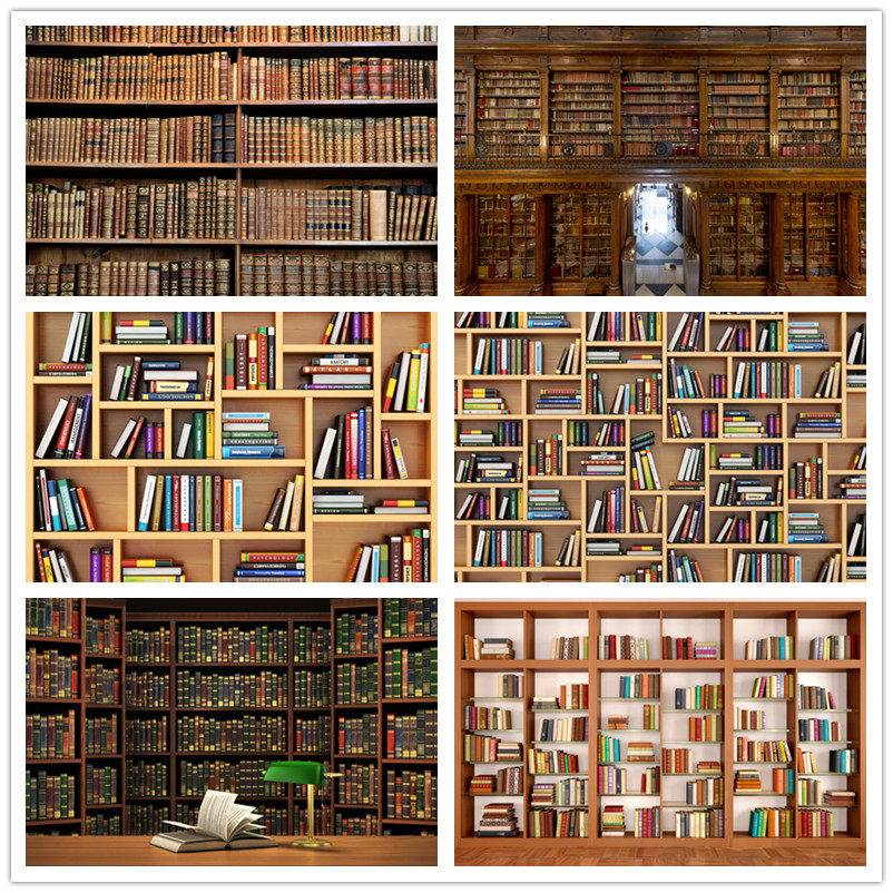 yy anchor background bookshelf library 3D live room living room bookshelves male and female fast - streamed background cloth