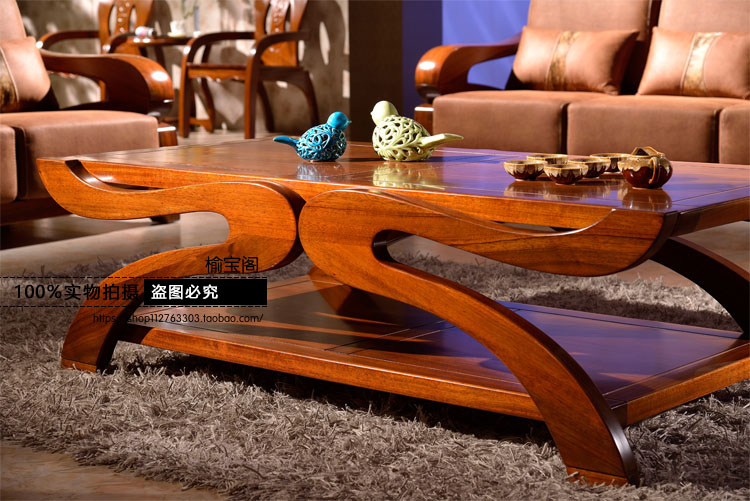 Tất cả sofa gỗ nguyên khối Ghế sofa gỗ Tiger kết hợp sofa năm mảnh kết hợp phòng khách Trung Quốc hiện đại mẫu bàn ghế gỗ phòng khách hiện đại