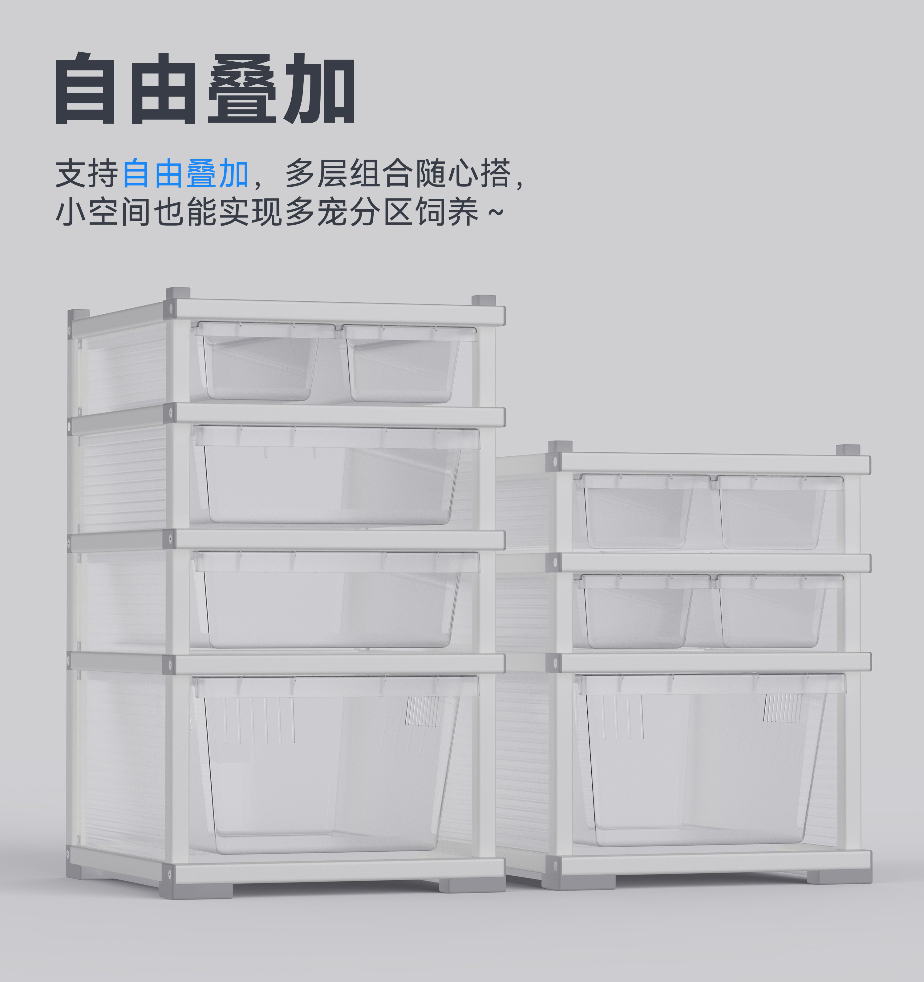 【新店】达芬奇黑洞桌面爬柜R属玩具蛇豹纹守宫饲养盒桌面柜 detail 13