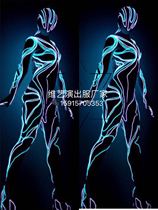 Weiyijia Nightclub Luminous LED Line Bar Gogo Performance Costumes Nightclub Technology Future Warrior Performance Costumes