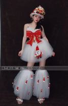 Nightclub bar dj female singer stage dance team guest party gogo Christmas tutu tutu performance costume