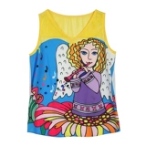 Летняя одежда, шифоновая майка топ для отдыха, футболка без рукавов, 2020, европейский стиль, свободный крой