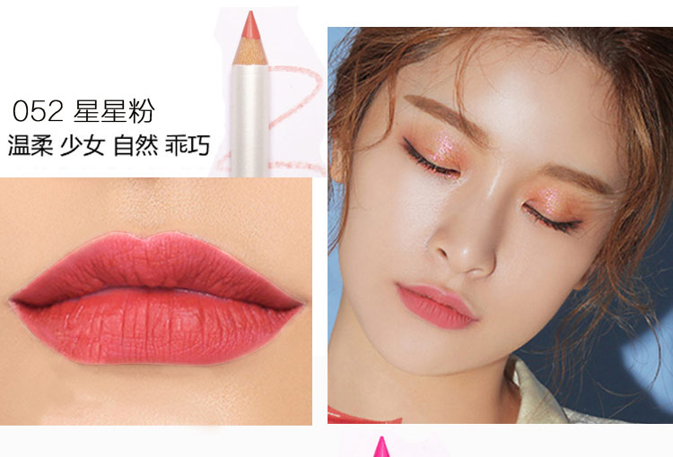 12 bộ màu của môi bút chì môi lót không thấm nước bưu chính miễn phí kéo dài đích thực son môi bút không đánh dấu người mới bắt đầu móc lip bút chì son bút chì maybelline