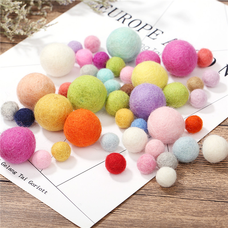 5 Prices 2cm Small Christmas Tree Decoration Ball Pendant Material Wool Felt Ball DIY Ornament Accessories